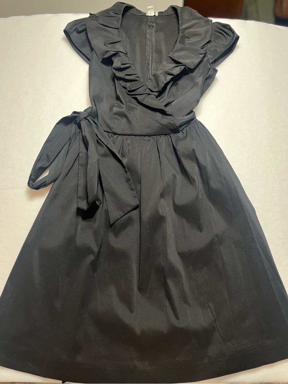 Cache Black Ruffle Wrap Midi Dress #classic #datenight - Picture 7 of 7